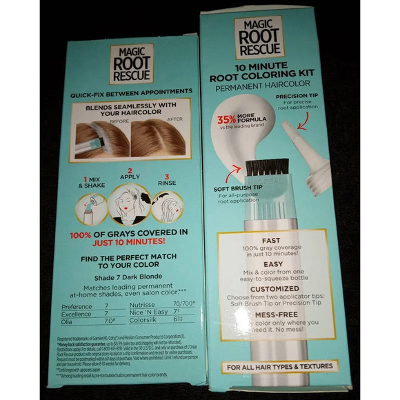 2X L'Oreal Paris Magic Root Rescue 10 Min Dark Blonde Shade Coloring Kit (K5) - Picture 4 of 6